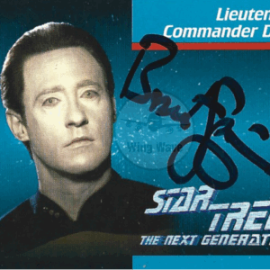 1992 Star Trek TNG Season 5 Trading Card #006 – Brent Spiner Autograph as Lt. Commander Data (COA, Sealed Case)