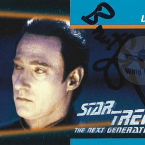 1992 Star Trek TNG Season 5 Trading Card – Lore #025 Signed by Brent Spiner (COA, Sealed Case)