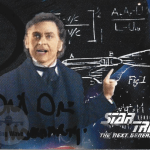 Daniel Davis Autograph – Professor Moriarty Star Trek TNG Trading Card (COA)