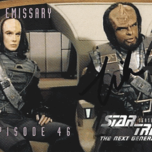 Michael Dorn Autograph – Worf & K’Ehleyr Star Trek TNG Trading Card (COA)